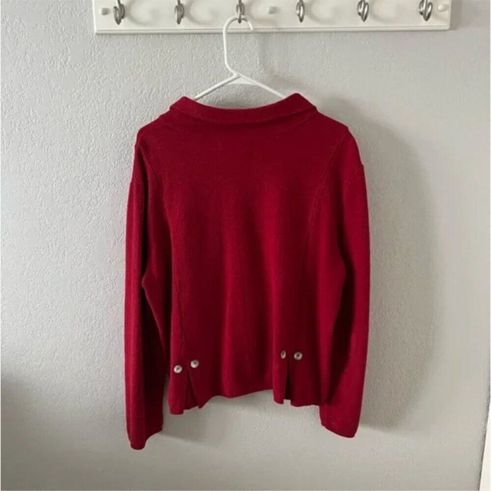 Willow Cherry Red Button Front Jacket - image 5